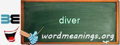 WordMeaning blackboard for diver